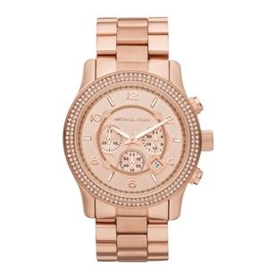 Michael Kors Camille Chronograph Rose Gold-Tone Stainless Steel  Watch MK-5576